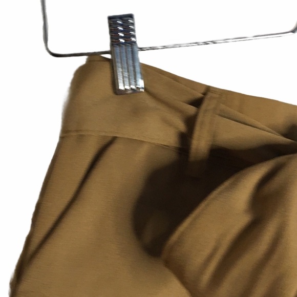 A New Day Brown High Rise Shorts Neutral Tie Detail Pockets XS Extra Small - Picture 8 of 16